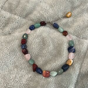 Genuine gemstone necklace